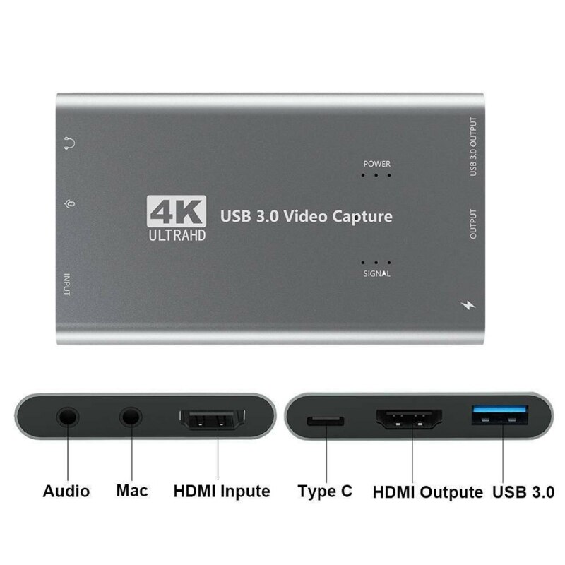 Capture Card, Usb 3.0 4K Video Capture Apparaat, Naar Usb Video Capture Card, guermok Usb 3.0 L74A