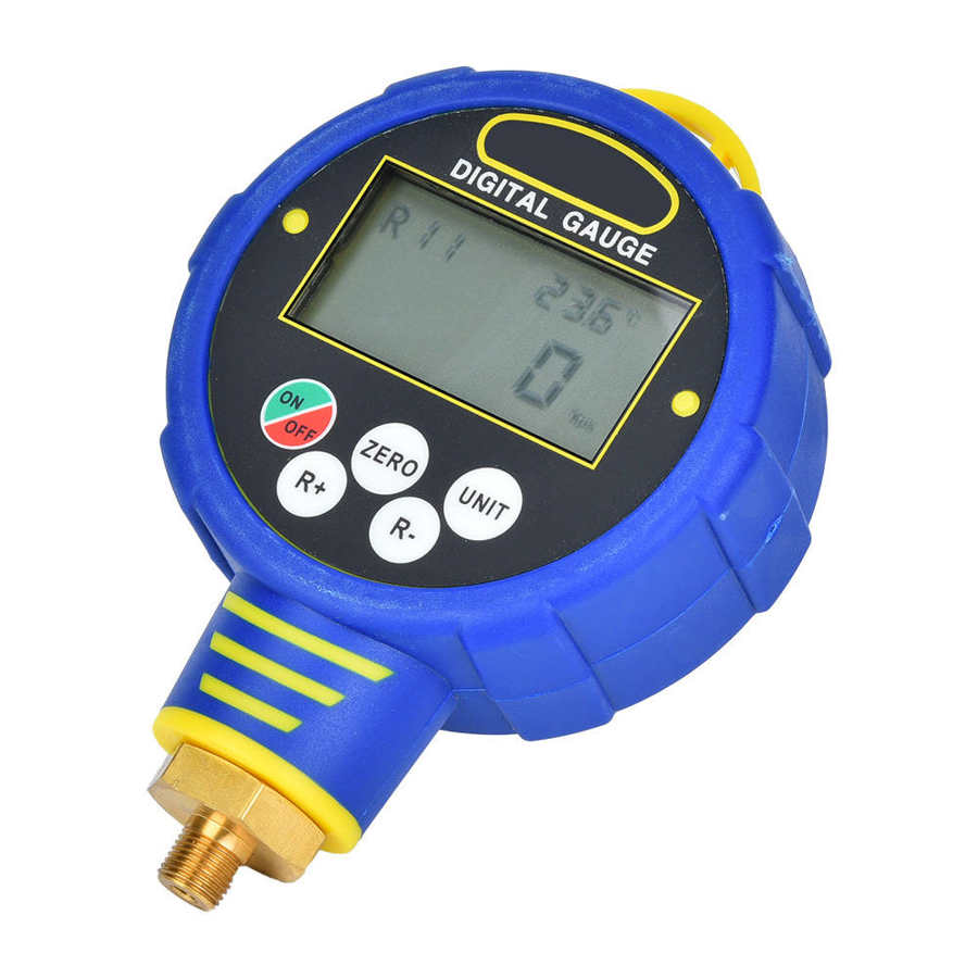 R32 Digital Air Pressure Inflator Gauge 1/8in NPT Tester Inflation Monitoring 100Bar Air Conditioning Refrigerant tool