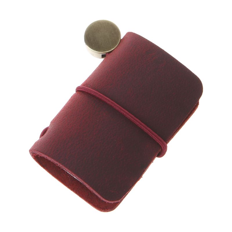 Portable Leather Travel Book Mini Journal Booklet Handmade Cover With Insert Brochure Accessories Writing For Men: WR