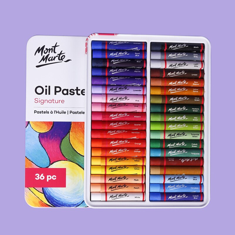 Crayons 12/24/36/48 Color Oil Pastel Water-Soluble Color Graffiti Painting Pen Crayons Pen Art Supplies Office School Crayons: 36 colors heavy colo
