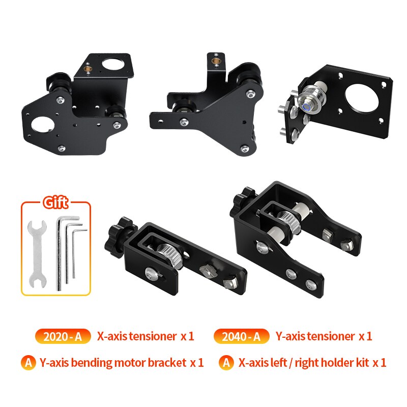 3D Printer Parts Y/X Axis Motor Mount Bracket Right/ Left X/Z-Axis Front/Back Motor Mount Plate X/Y Tensioner For CR-10 Ender-3: SKU13