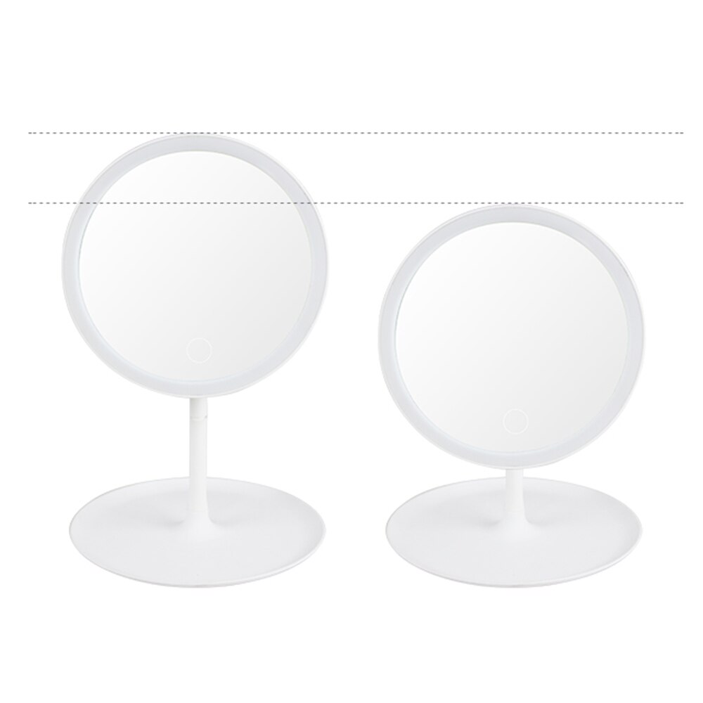 Led Makeup Mirror Touch Screen Illuminated Makeup Vanity Table Lamp 360 Rotation Cosmetic Mirror for Table Countertop Cosmetics