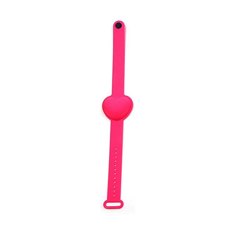 Pulsera Gel Hydroalcoholic Wristband Distributore di Lavaggio Riutilizzabile Disinfettante per le mani di Erogazione Del Braccialetto Per i bambini Il regalo Supporto Per Polso: rose red