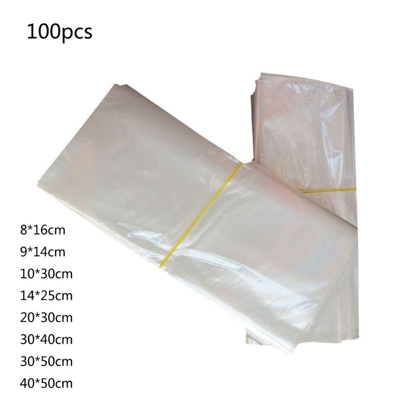 100 Pack Geurloos Clear Polyolefin Krimpfolie Zakken Voor Packagaing Soaps Kaars Potten Zelfgemaakte Diy Projecten