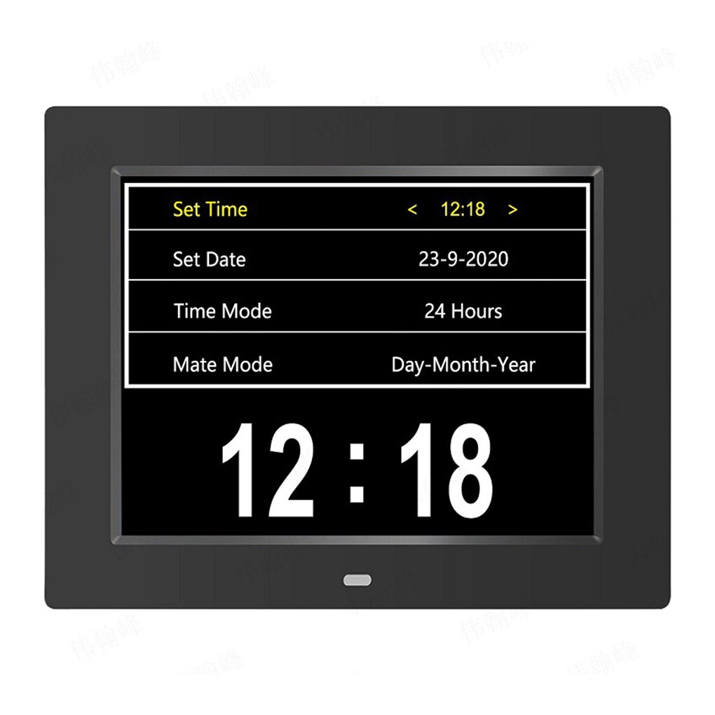Large Screen LED Digital Alarm Clock With Calendar Desktop Electronic Time Reminder For The Elderly Electronic Clocks US Plug