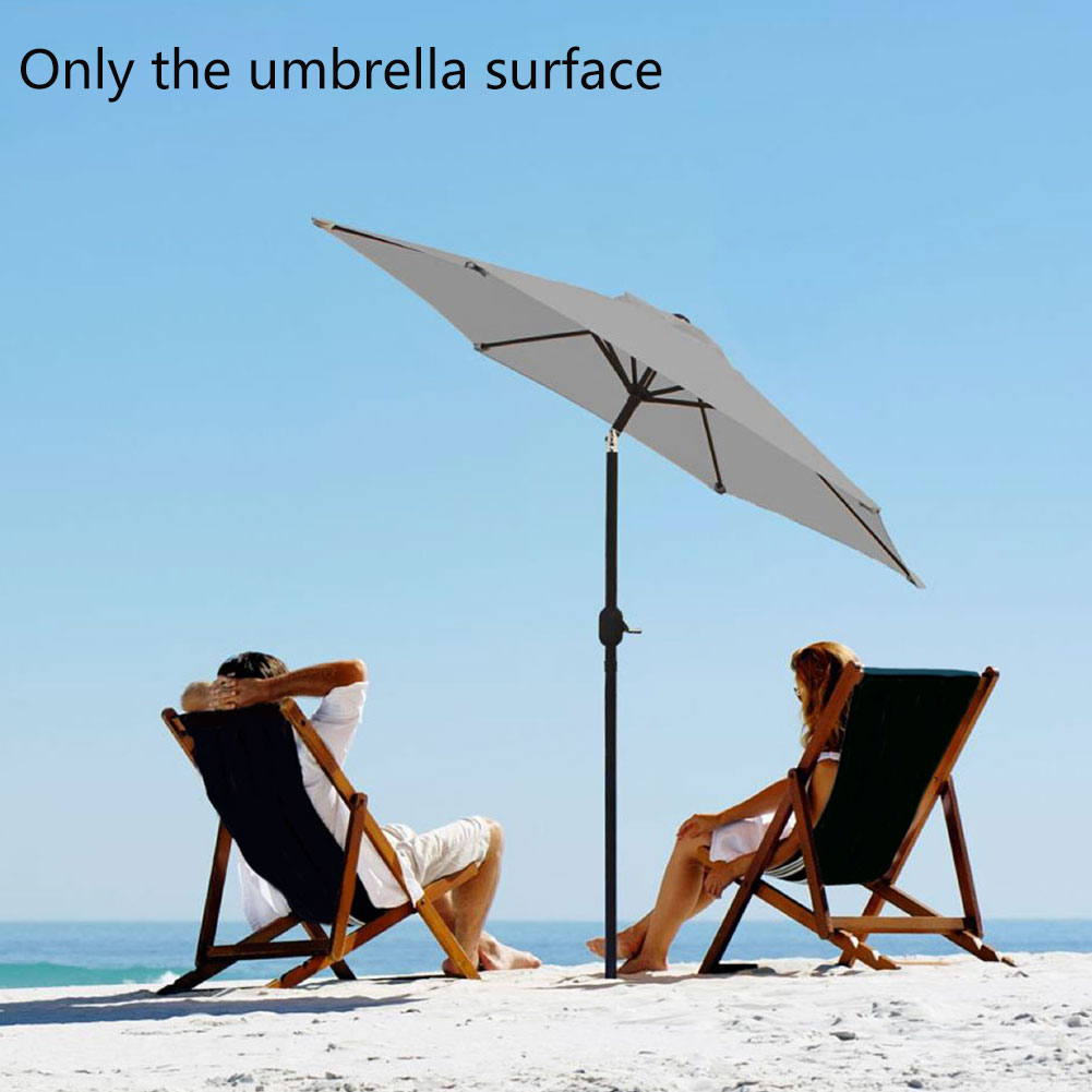Skygge til terrasse let at installere have polyester holdbar baghave parasol baldakin parasol udendørs anti uv erstatningsbetræk