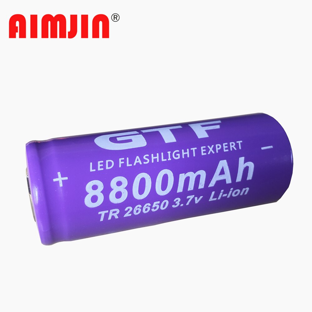 100% 3.7V 26650 Batterij 8800Mah Li-Ion Oplaadbare Batterij Voor Led Zaklamp Zaklamp Li-Ion Batterij Accumulator Batterij