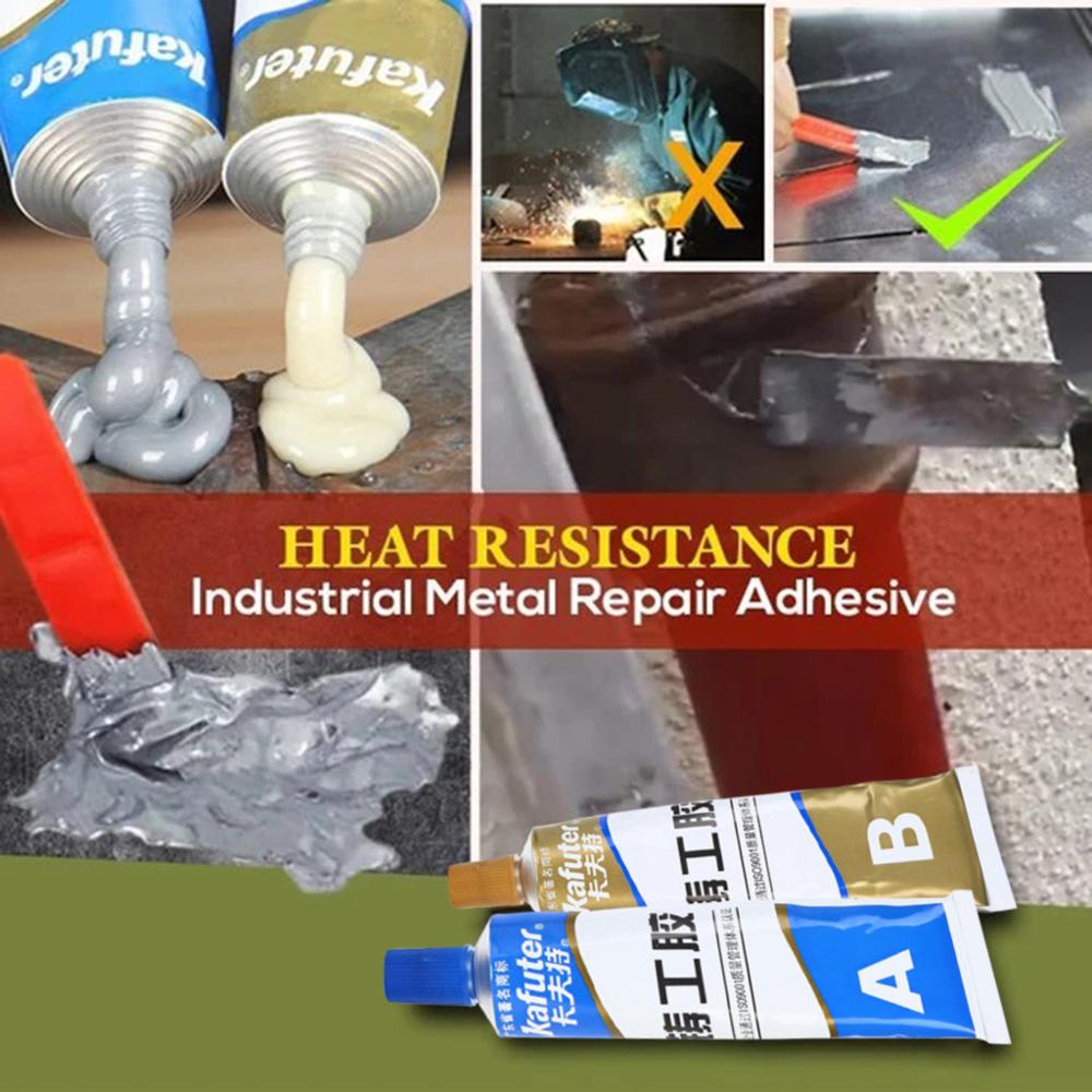 Strong Adhesive Gel Industrial Heat Resistance Cold Weld Metal Repair Paste A&B Adhesive Gel #3D02