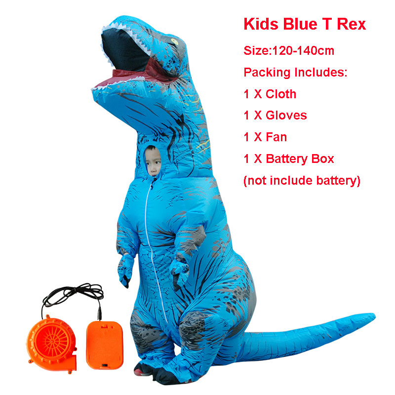 Disfraz inflable para adultos, disfraz inflable de Velociraptor, disfraz de dinosaurio de Halloween, disfraces de T REX para hombres, disfraces de fantasía, dinosaurio Cosplay