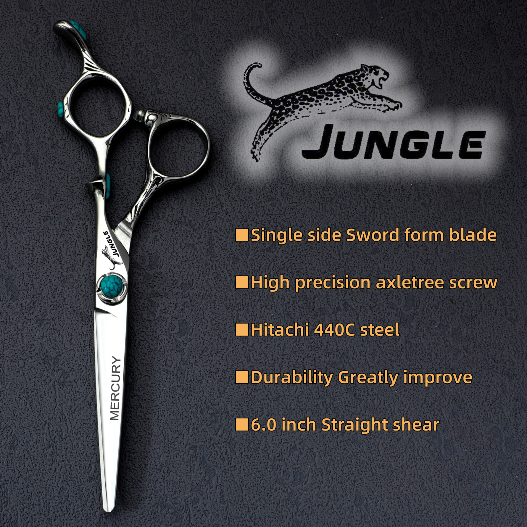 JAGU-professionele kappersschaar, dunner wordende schaar, 440C staal, salon hoogwaardige haarsnijgereedschappen, set van 5,5 tot 7,0 inch