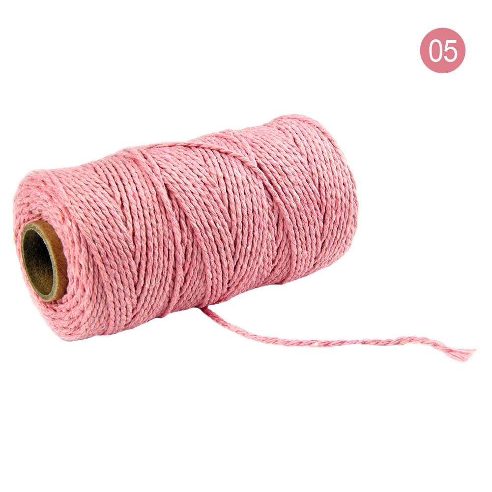 Cordon de ficelle en macramé coton naturel | Cordon en corde naturelle de coton 2MM/100M, décoration artisanale, cordon de ficelle en coton de boulanger suspendu à la main: 05