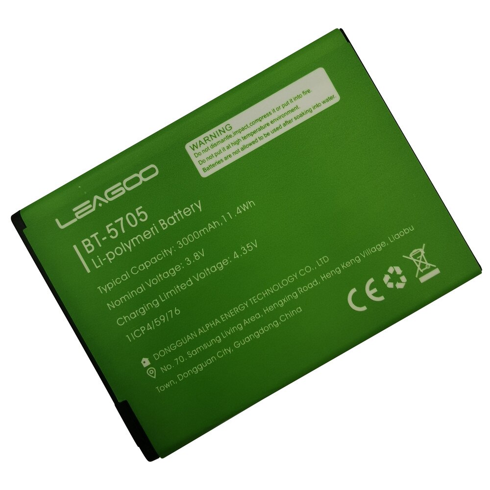 Batterie 100% originale pour LEAGOO M9 Pro BT5705, 3000mAh, pièces de rechange pour téléphone intelligent