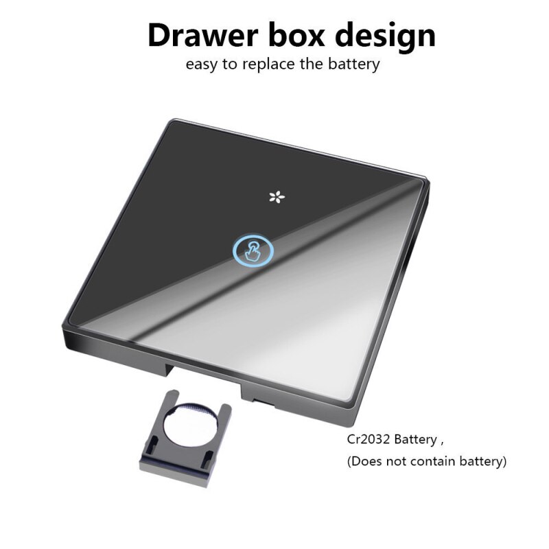 Lâmpada inteligente e26 e27 433mhz painel de parede controle remoto rádio freqüência inteligente interruptor luz toque sem fio casa acessórios