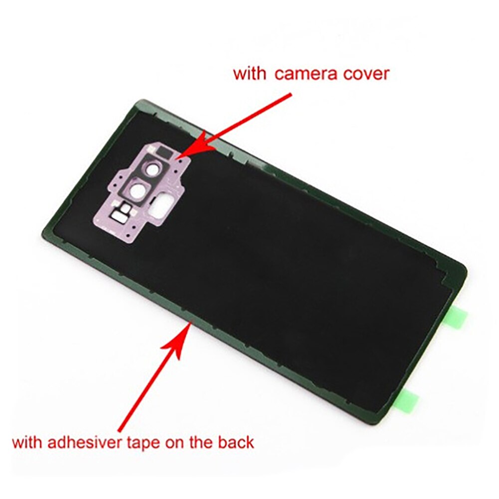 Batterij Cover Terug Glas Case Behuizing Met Camera Cover Vervanging Voor Samsung Galaxy Note 9 N9600 SM-N9600 N960F Accessoires