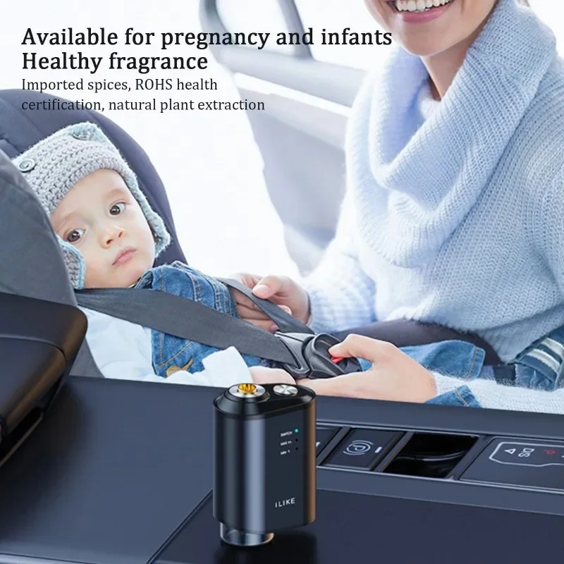 Difusor de coche eléctrico, ambientador de ventilación de aromaterapia con función de niebla humidificador para accesorio de actualización de aire Interior de vehículo