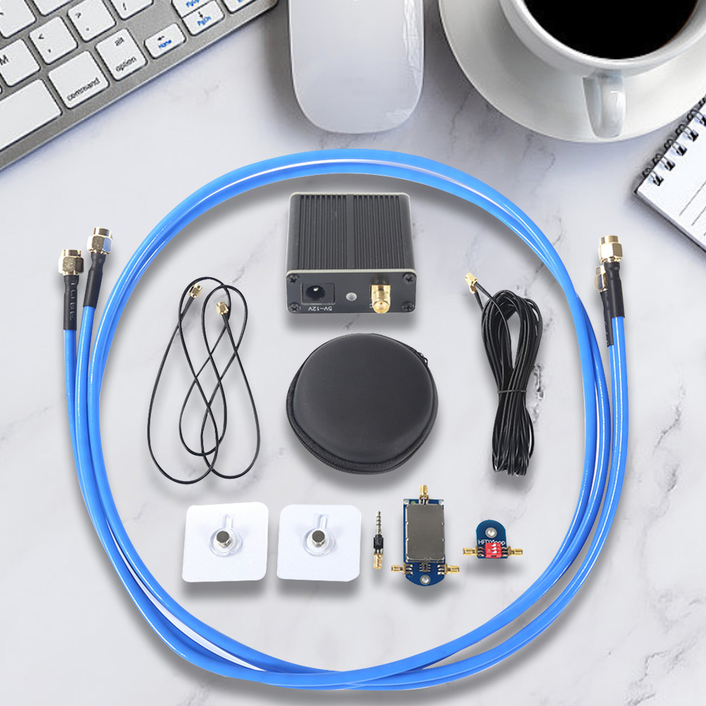 Active Small Magnetic Loop Antenna Wideband 50K-500MHz Broadband Receiving Antenna 17dB HF Short Wave AM FM VHF UHF SDR