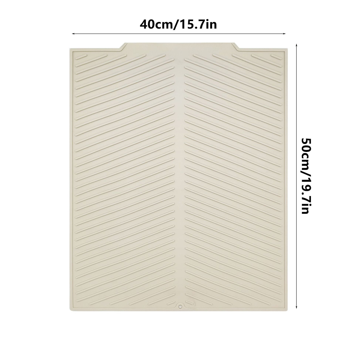 Aanrecht Drainage Mat Hoge Temperatuur Siliconen Keuken Drainage Mat Snelle Drainage Potten, Vaatwasmachinebestendig: L / Paars