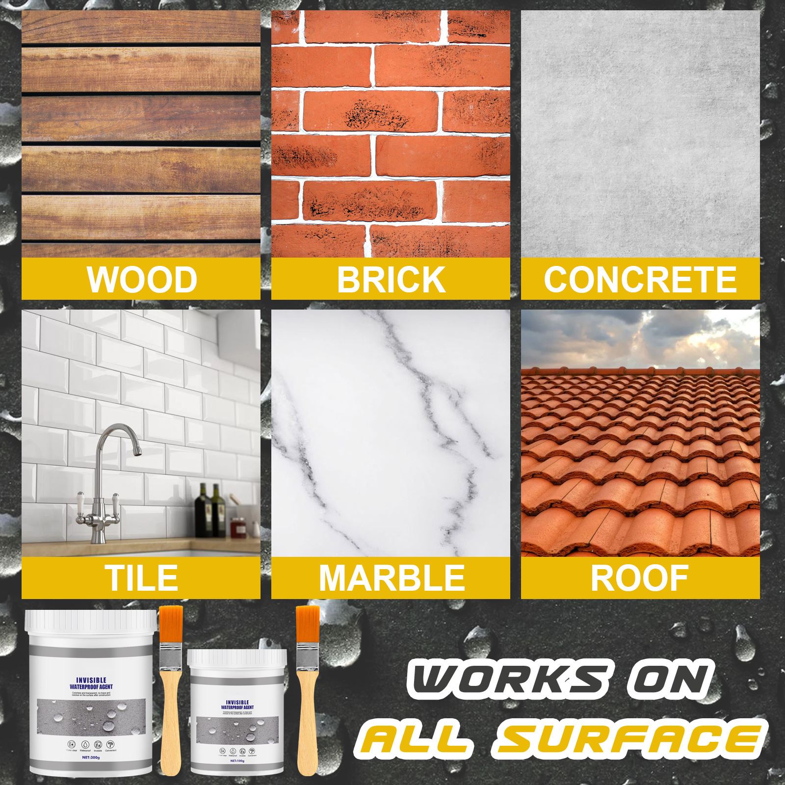 300/600/900/1200G Waterdichte Coating Afdichtmiddel Transparante Lijm Met Borstel Onzichtbaar Anti-Lek Dak Reparatie Gebroken Middel Gereedschap