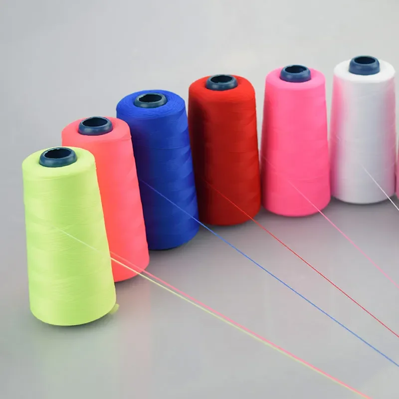 Hilo de coser para pantalones vaqueros, 1300 yardas, 20S/3, 3 hebras, máquina overlocking, cordones gruesos de poliéster, manualidades DIY, líneas de mezclilla, hilo de bordar