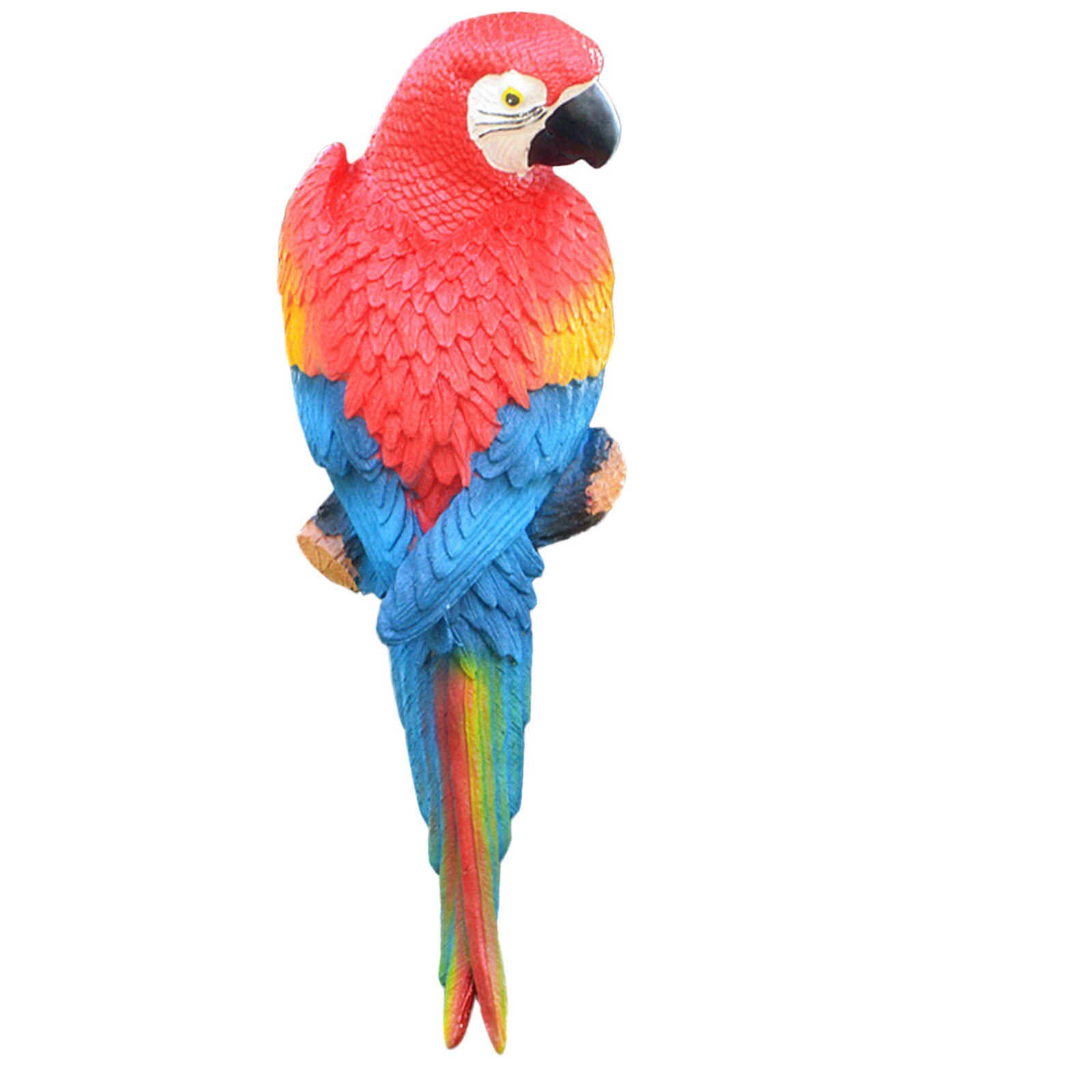 Estatua de loro colgante para decoración del hogar, estatua de loro colgante para Patio, jardín, árbol Interior, esculturas, adorno de jardín, 40 #: A