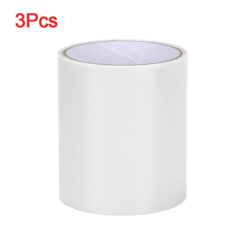 152*10cm Super Fix Strong Fiber Waterproof Tape Stop Leaks Seal Repair Tape Performance Self Fix Tape Fiberfix Adhesive Tape: 3Pcs White