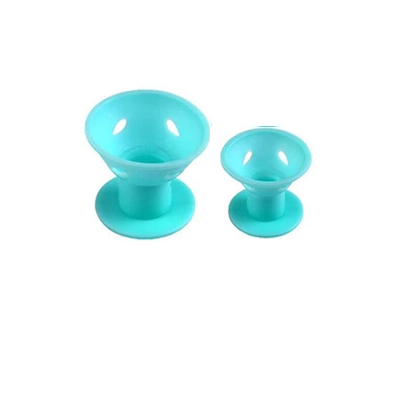 Silicone Magic Hair Curlers Hair Care Rollers Soft Rubber Twist Hair No Heat Clip Sleeping Curling Styling Natural Curls DIY: type C 2pcs