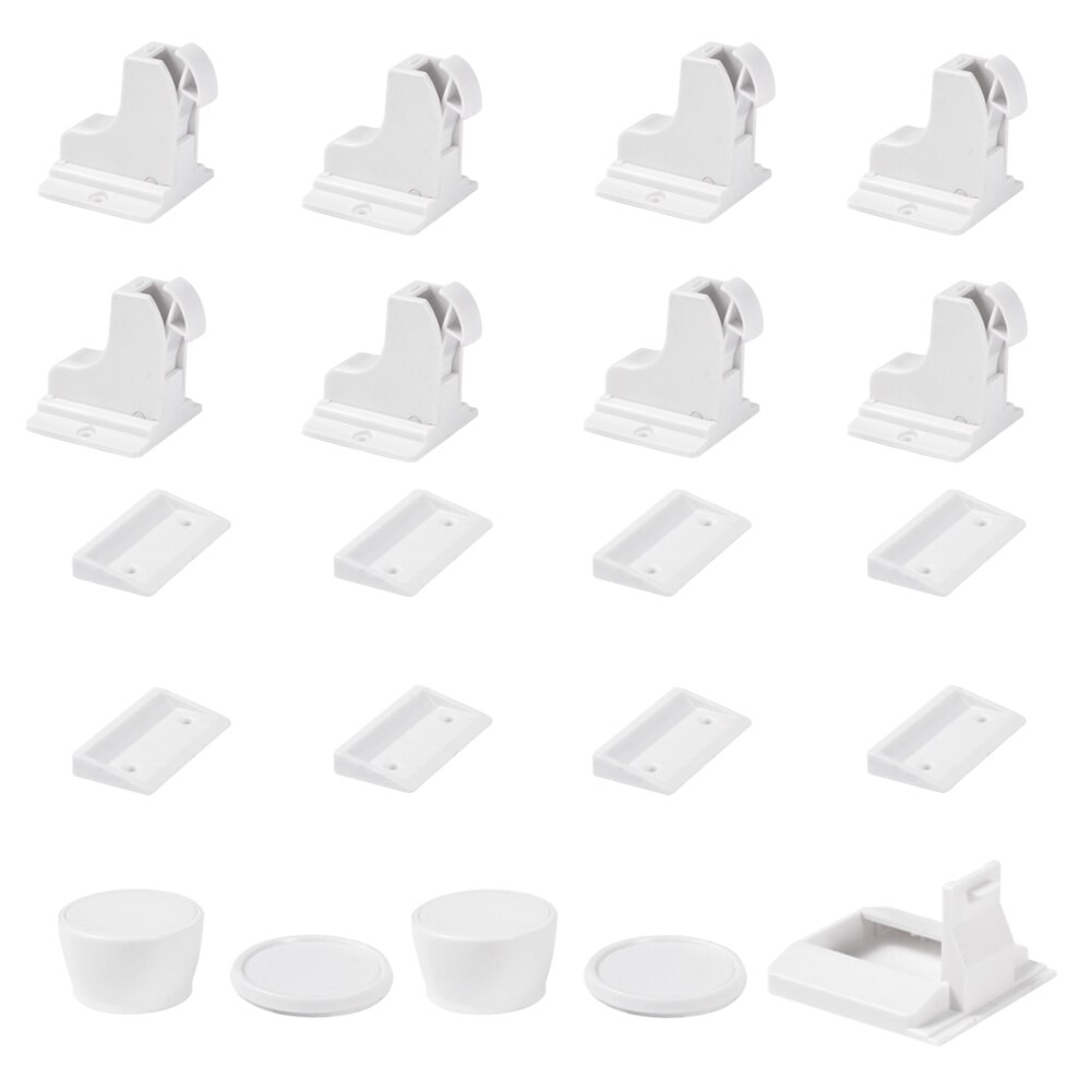 Child Safety Cupboard Baby Proof Magnetic No Drilling Magnetic Adhesive Lock for Cabinet Drawer (8 Locks+2 Keys): 8 locks and 2 keys