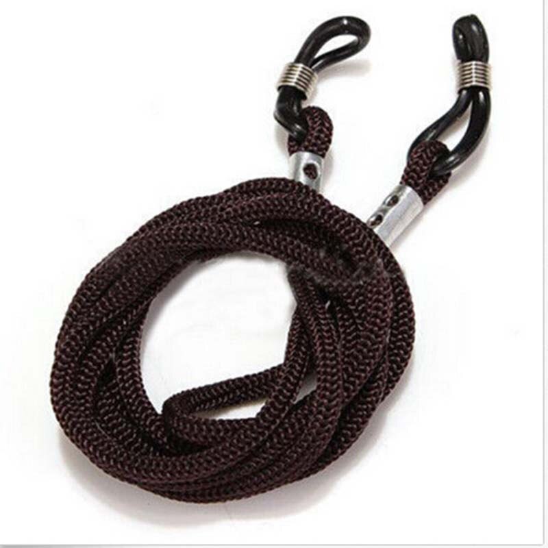 1pc justerbara solglasögon halsband sportglasögon snöre lanyard hållare glasögon rem: Kastanjebrunt
