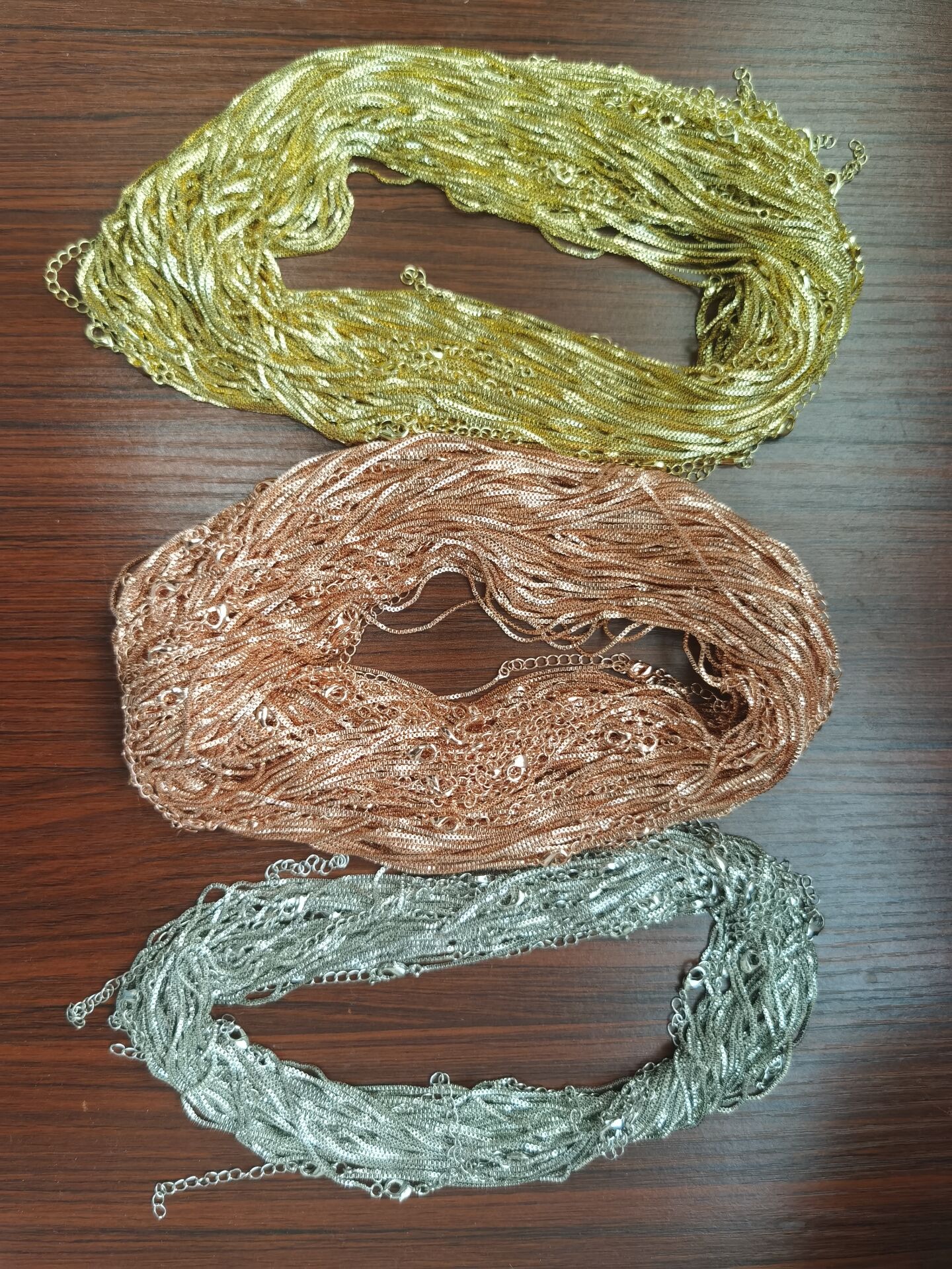 Top Koper Zirkoon Goud/Wit/Rose Gold Kleuren Kettingen Uitgebreide Uitbreiding Ketting Voor Sieraden Link Maken Bevindingen