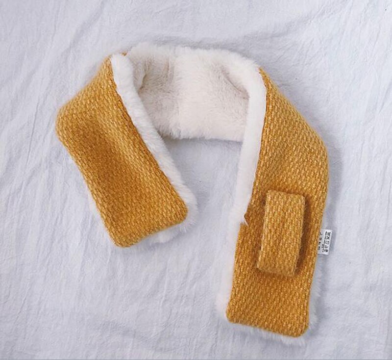 Boys Girls Cross Scarf Warm Winter Autumn Kids Collar Scarf Neck Warmer Children Scarf 1-4Y