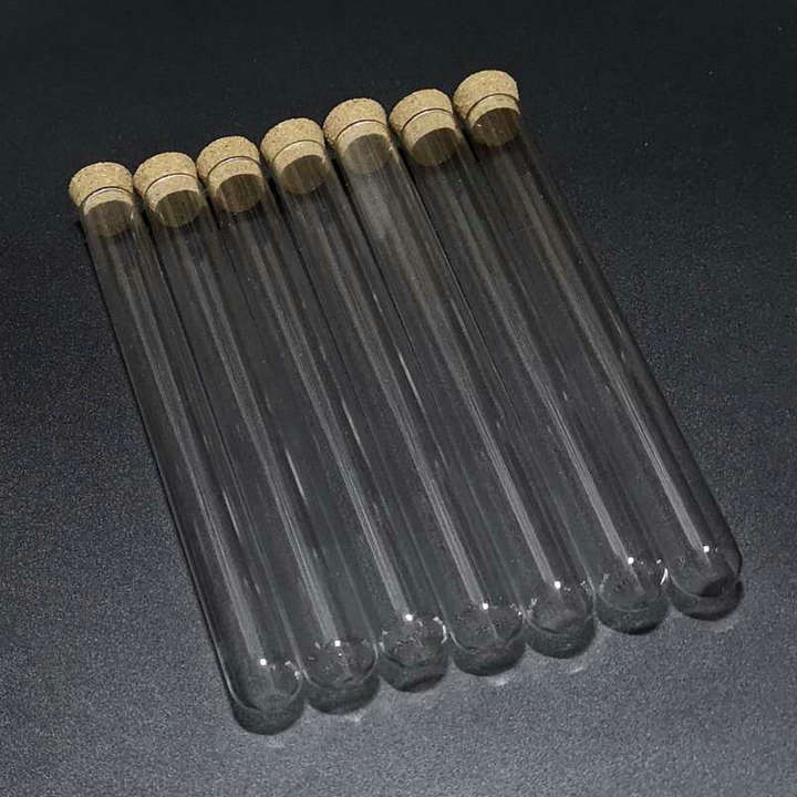 30 pçs/lote 15x150mm Tubo De Ensaio com tampa de Fundo Redondo de Vidro Transparente para a Escola/Vidraria De Laboratório