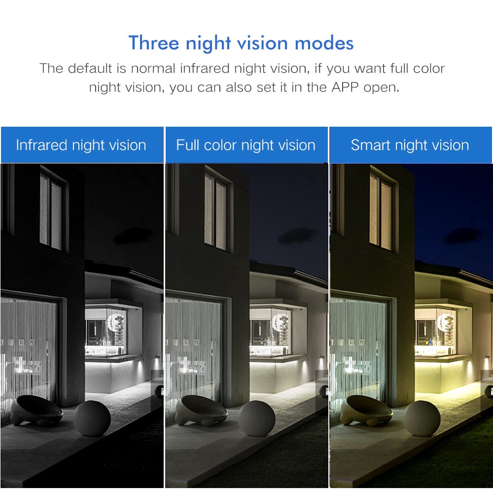 Tuya ip kamera 1080p hjem sikkerhed udendørs nattesyn fjernbetjening skærm regntæt wifi trådløs smart liv google hjem