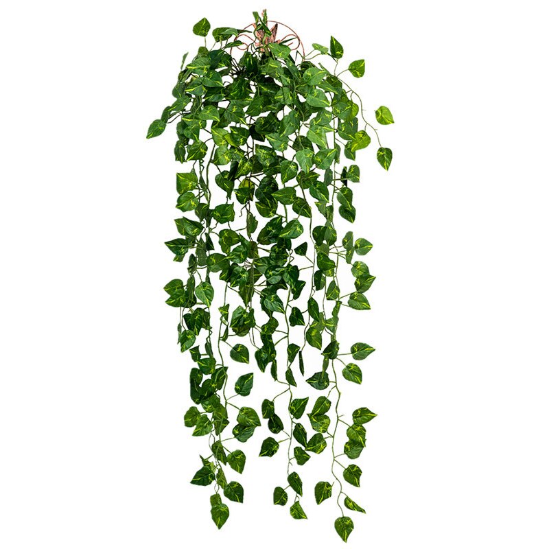 90cm keinotekoinen vihreä kasvi roikkuu muratti lehti merilevä retiisi tekokukka viiniköynnös kotipuutarha seinä aita juhlakoristelu