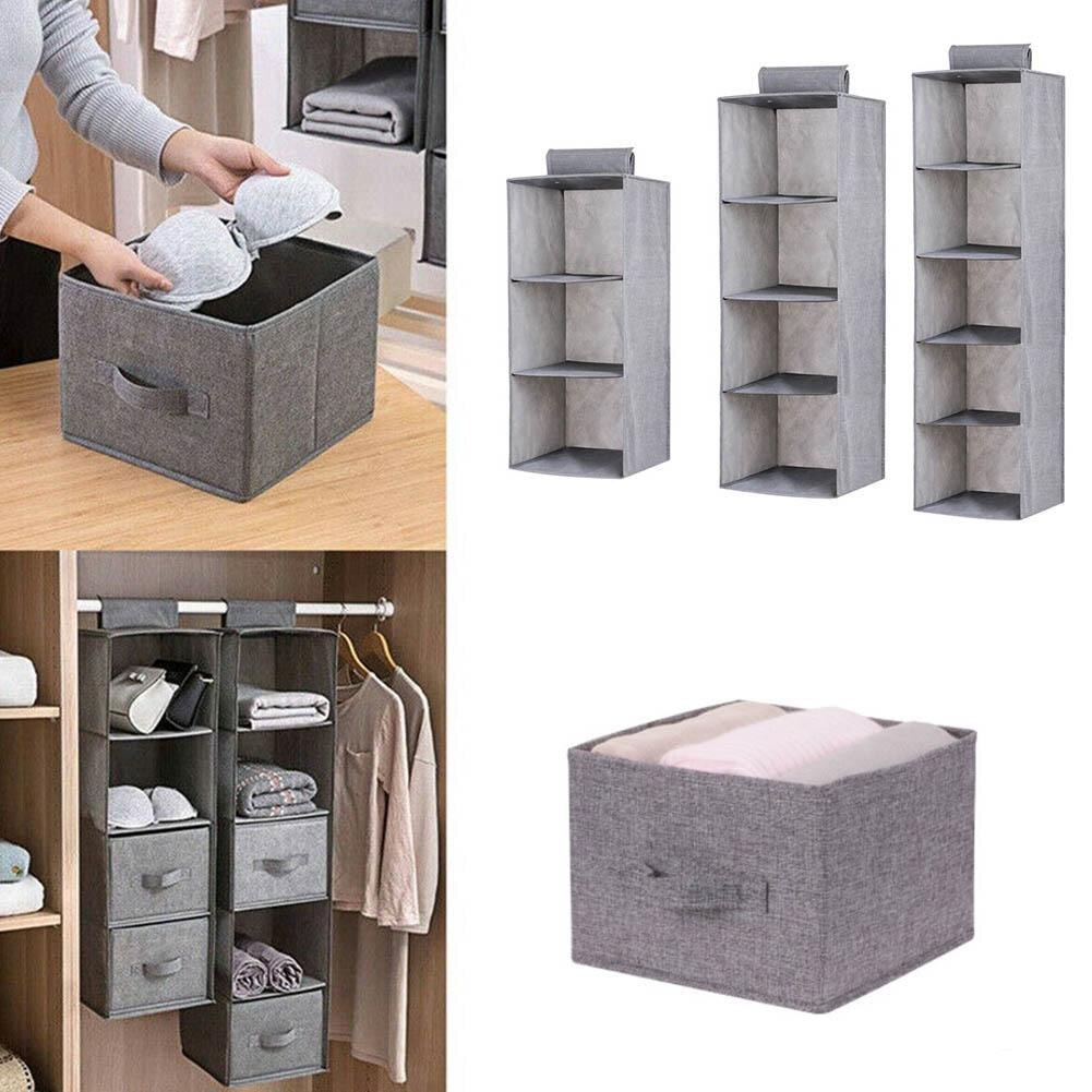 1pcs Household Clothes Hanging Drawer Box Cloth Underwear Wardrobe Organizer Shelves Closet Organizer Storage Shelf for Clothes