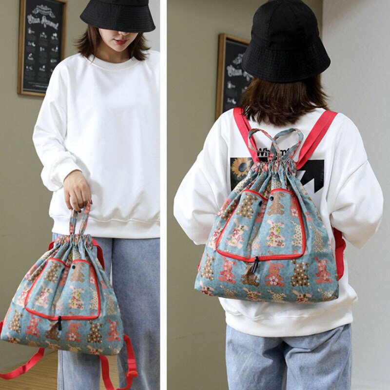 Sac à dos étanche à cordon coulissant pour femmes et hommes, avec motif de feuilles, de sport en plein air, de Fitness, d'entraînement, de gymnastique, de surf, de rangement de chaussures