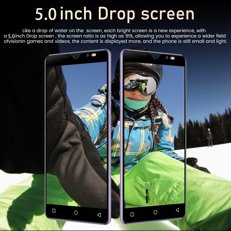 Note10 5.0 Inch Smartphone MTK6572 Dual Core 512Mb + 4Gb Rom Dual Sim Dual Standby Android 4.4 Mobiele telefoon Eu Plug