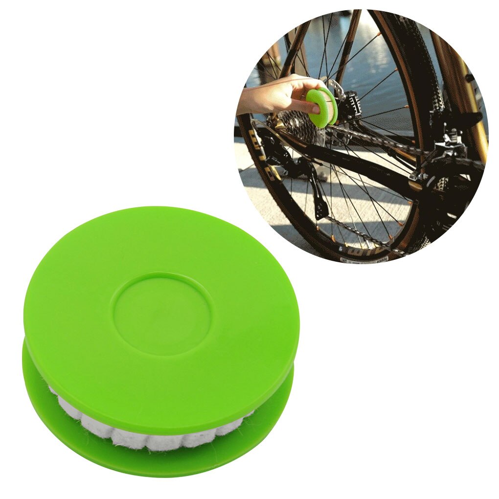 Bike Chain Lubricator Bicycle Chain Oiler Lubricating Disc Bicycle Maintenance Tool Cycling Gear Roller Lubricant Bike Accessory