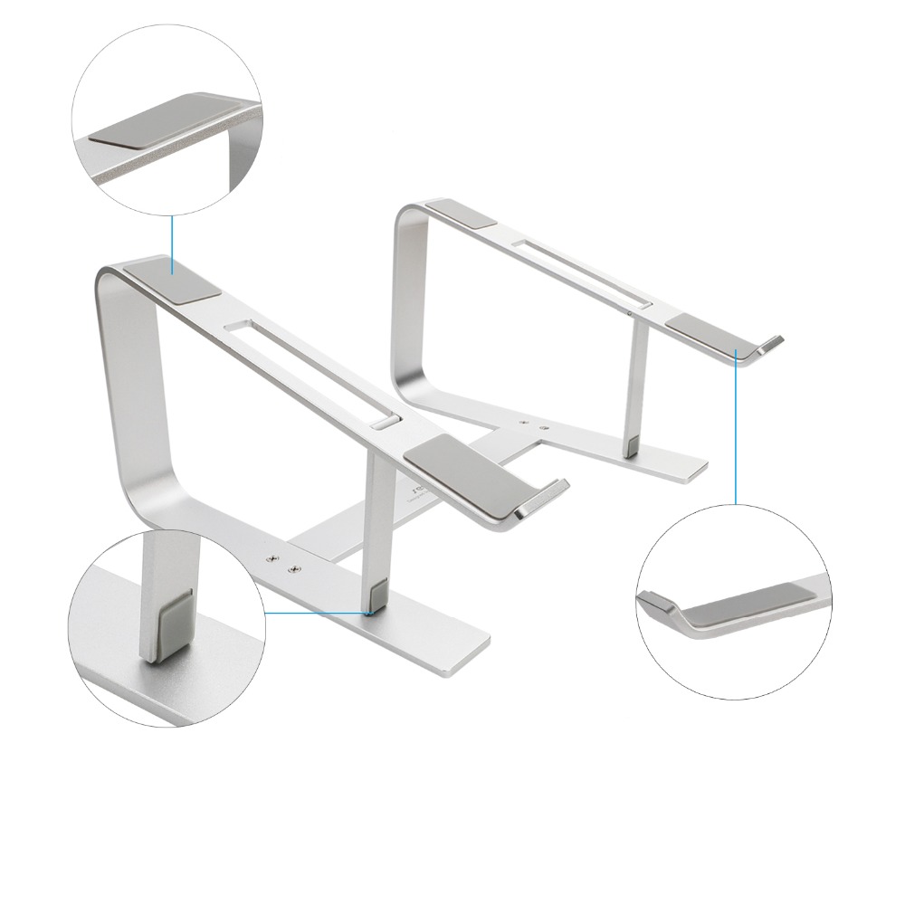 SeenDa-Soporte de aluminio para portátil, base ergonómica de refrigeración de metal para Mac book, elevador Air Pro para portátil de 10''-17''