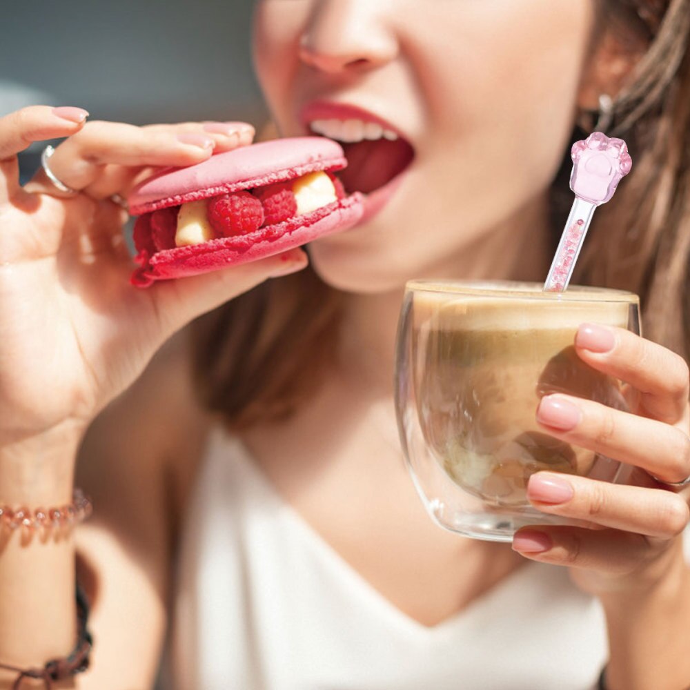 High Temperature Resistant Glass Stirring Rod Glass Stir Rod Shiny Glass Stick Glass Stirring Sticks for Stirring Home Bar Juice