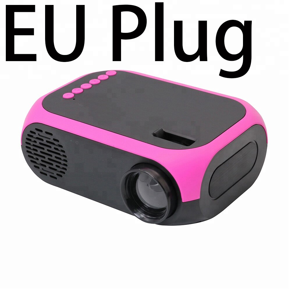 cheap small micro LCD home outdoor pico pocket portable LED mini projector YY-BLJ111 for mobile phone smartphone: Red EU