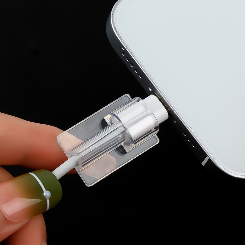 10/1PCS Transparent Cable Protector Cover for Apple iPhone Type C Micro USB Data Cord Universal Charger Wire Clear Case Clip