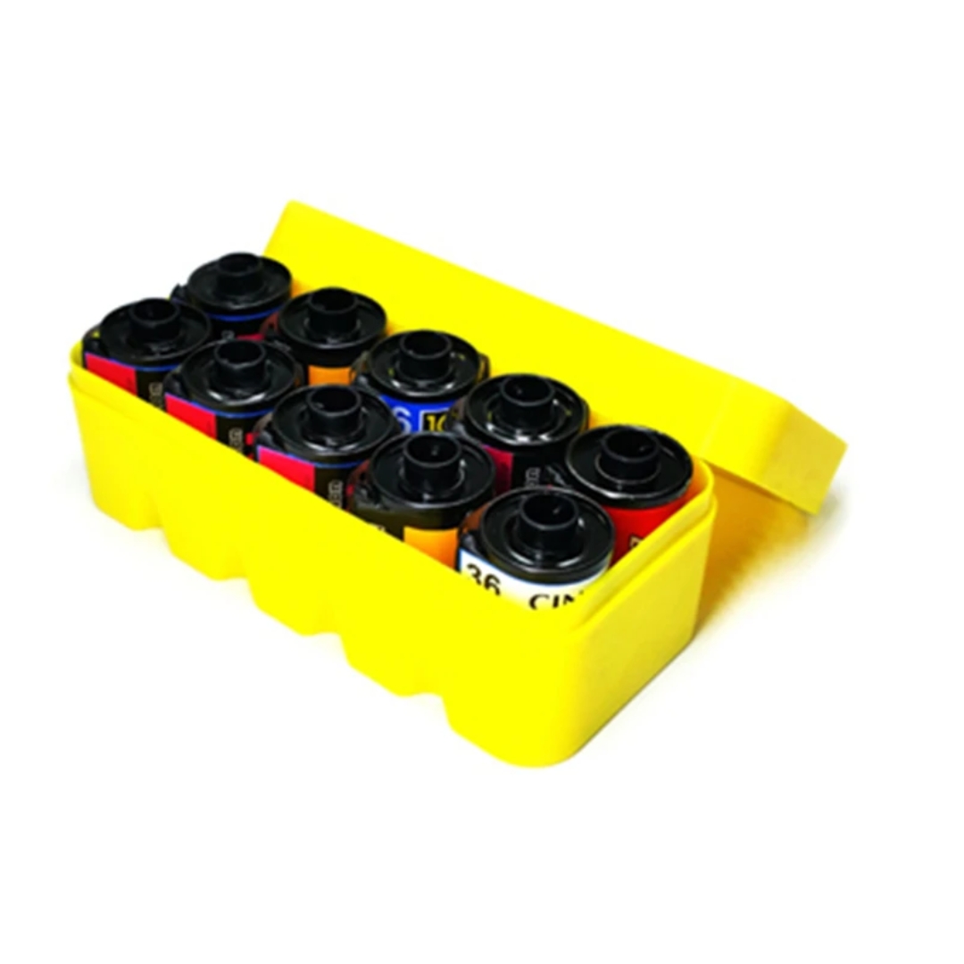 6 Color Multi Format Rigid Plastic Film Storage Box Box Container for 135 35mm Black & White 4x5 Film Cartridge