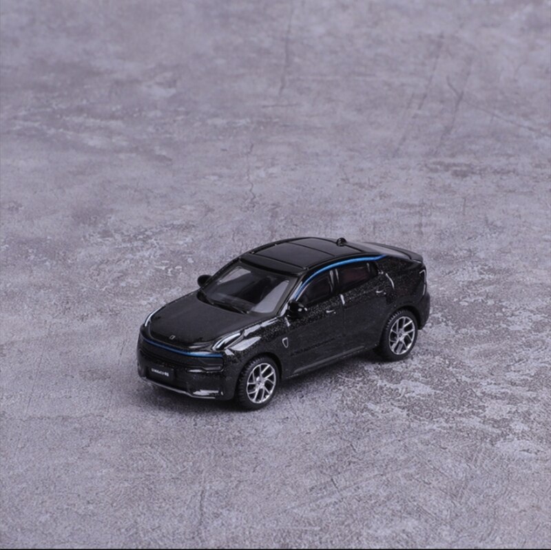 1:64 Lynk &amp; Co 01 02 Alloy Car Model Lynk &amp; Co 03 05 Diecast Toy Vehicle High Simitation Cars Toys For Children Kids Xmas: 05 Black