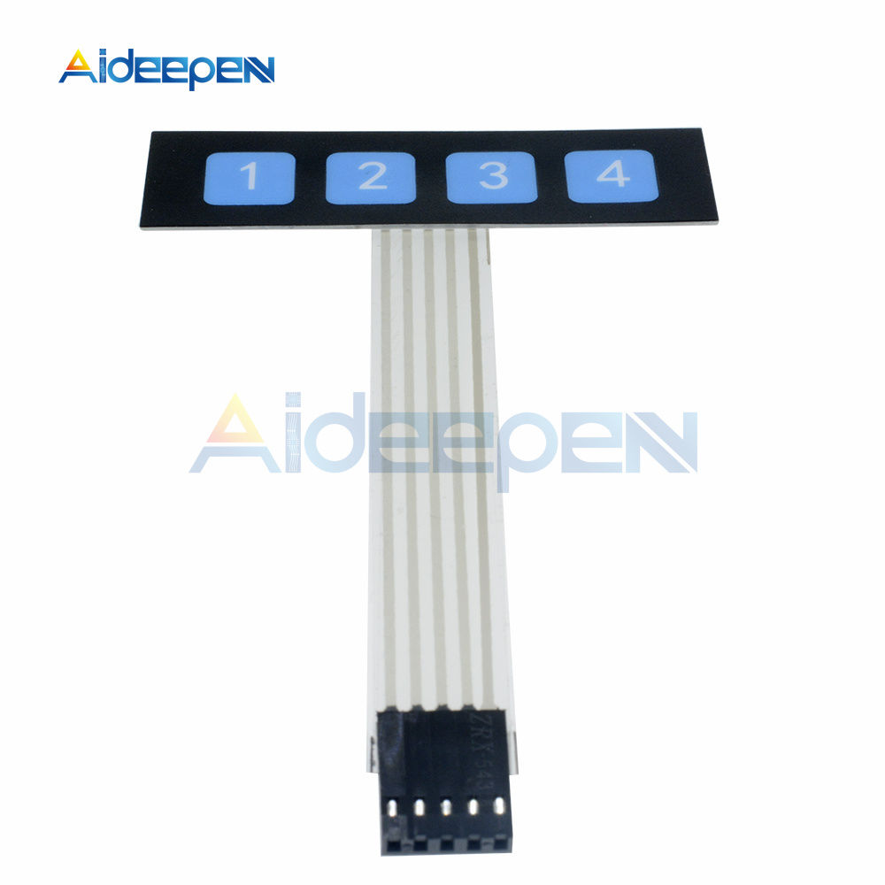 1*2 3 4 5 Key Button Membrane Switch 3*4 4X5 Matrix Array Keyboard 1X6 Keypad with LED Control Panel Pad DIY Kit For Arduino: Lavender