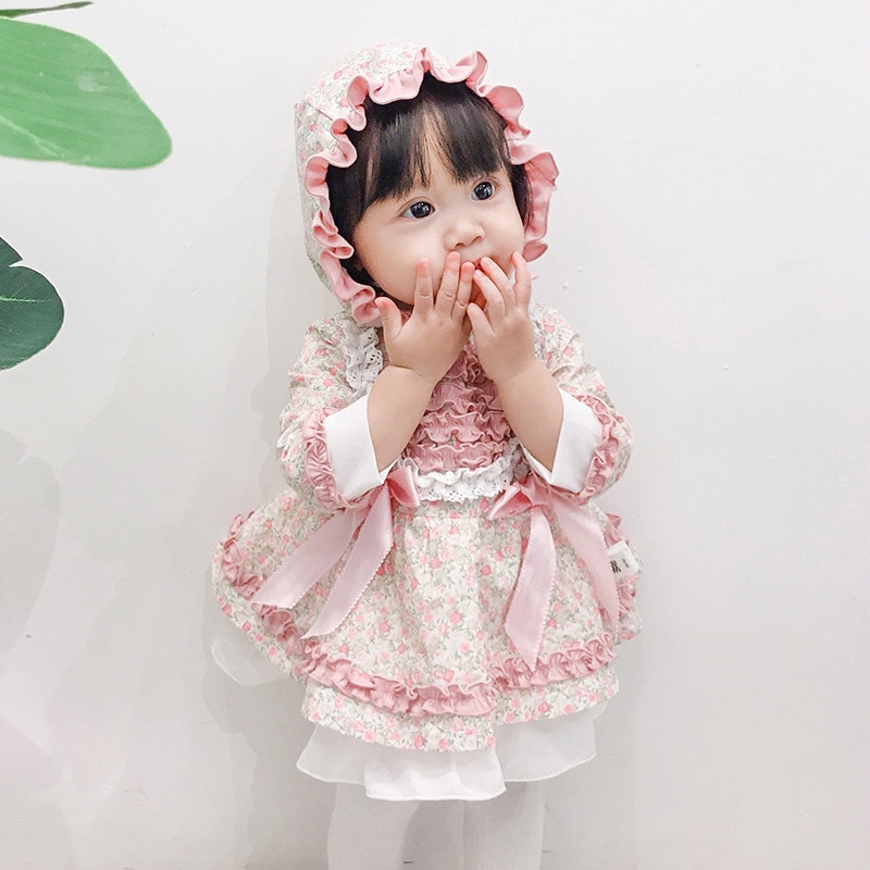 Baby pige lolita blomster kjoler spædbarn prinsess... –