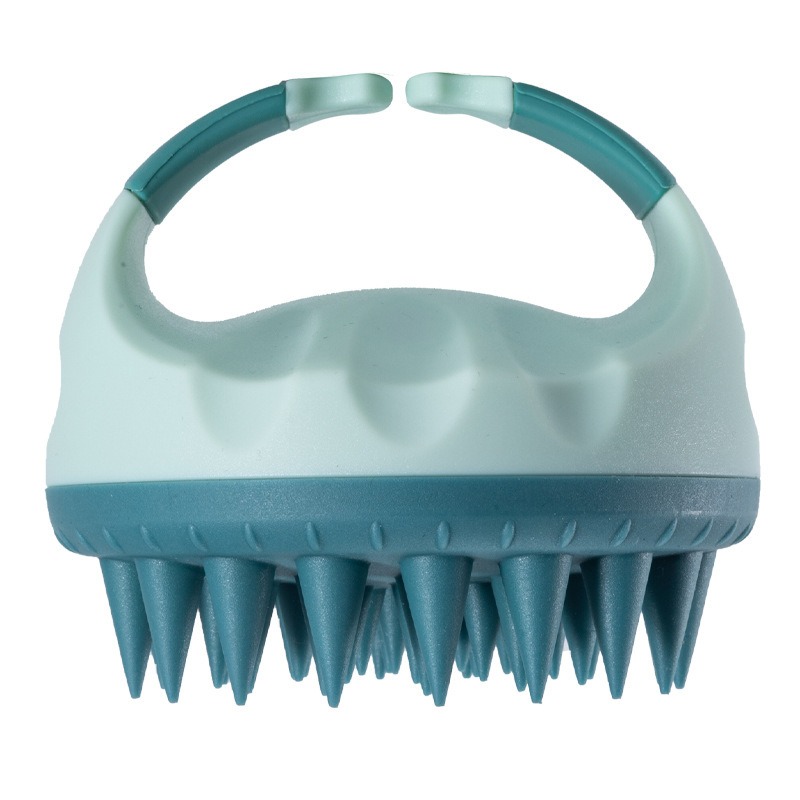 Scalp Scrubber Shampoo Brush Massager Clean Scalp Comb With Handle Hair Washing Brush Scalp Exfoliator Brush Head Scrubber Tools: Red