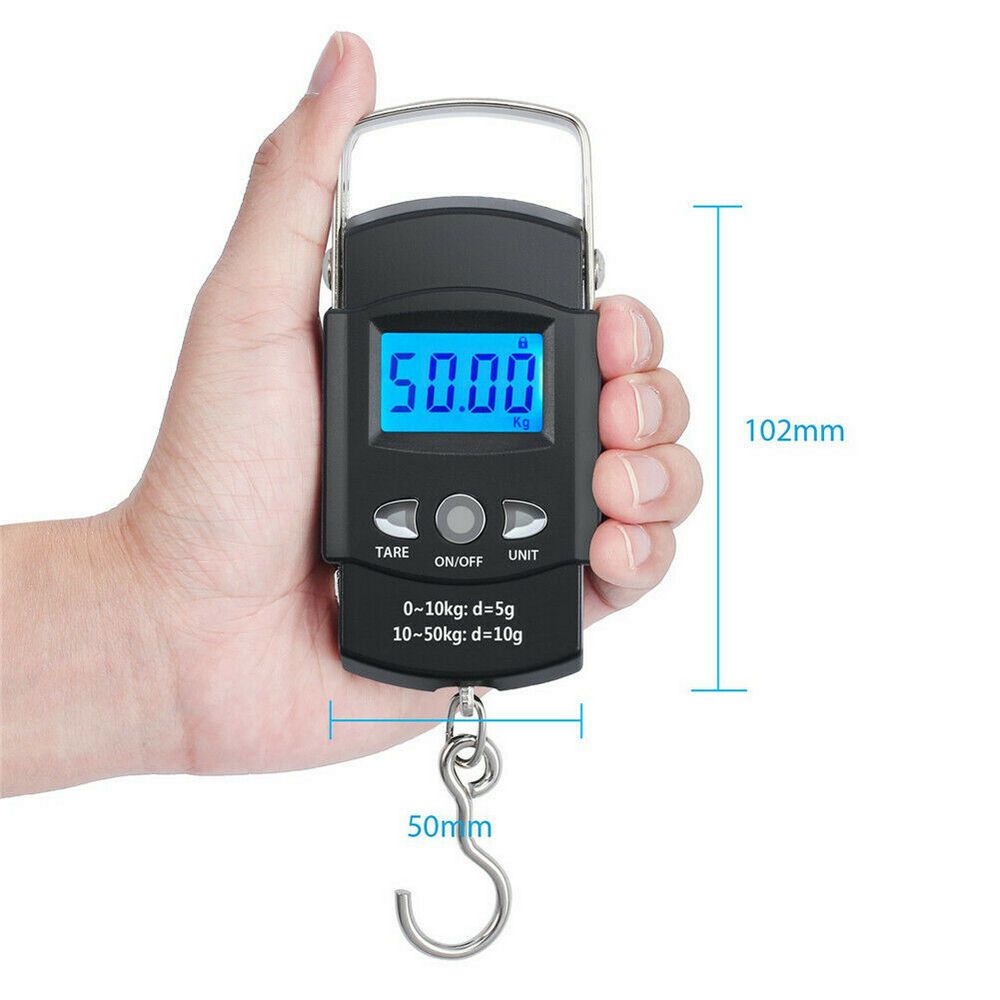 Digital Fish Scale Portable Luggage Weight Scale Electronic digital scale luggage scale portable LCD handheld tape measure