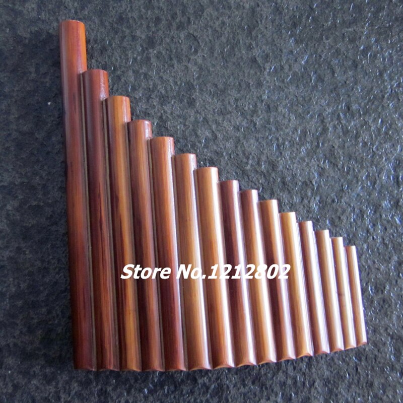 Flauta de Pan de 15 tubos, instrumento de viento de bambú Natural, flauta G, Flauta Xiao, hecho a mano, instrumentos folclóricos musicales