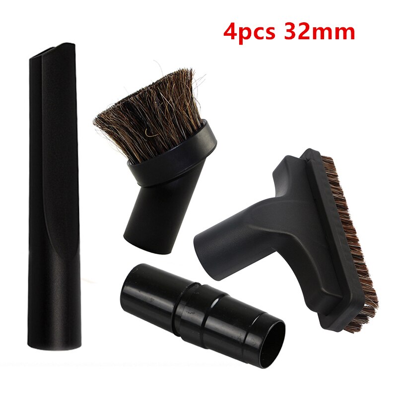 For 32mm 35mm Vacuum Hoover Cleaner Dusting Brush Crevice Nozzle Stair Tool Kit PP Hair Brush Horse Hair Round Brushes Adapter: E