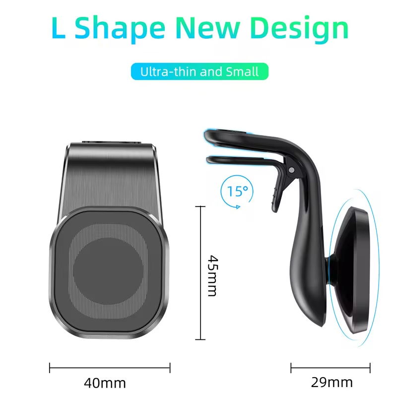 Magnetyczny uchwyt samochodowy na telefon Air Vent 360 ° Obrotowy uchwyt samochodowy do smartfona GPS Uchwyt mobilny do każdego modelu telefonu